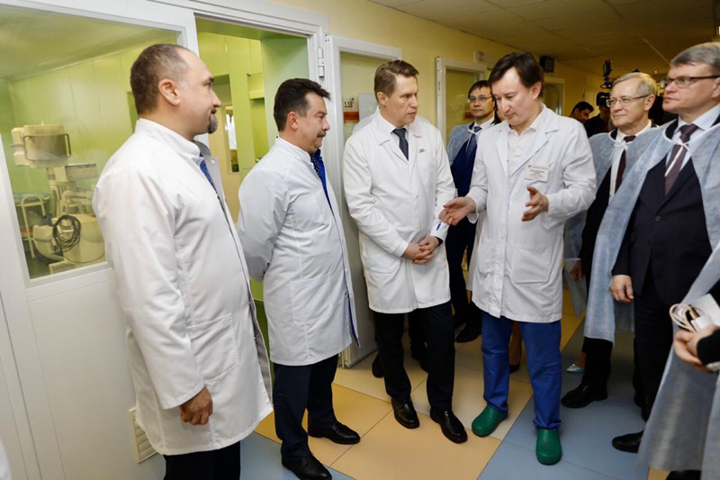 Детскую республиканскую клиническую больницу посетил министр здравоохранения Российской Федерации Михаил Мурашко