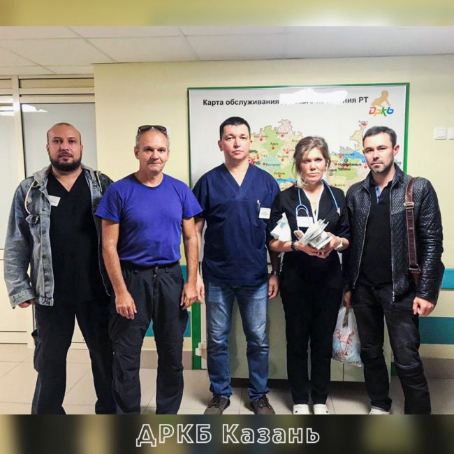 Бригада врачей ДРКБ, помогавшая в оказании медицинской помощи детям, пострадавшим в г. Ижевск