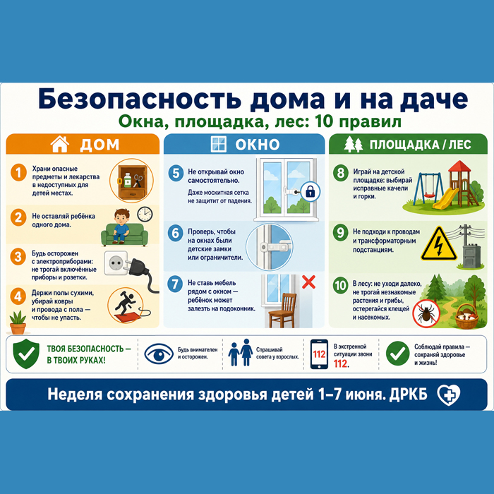 Лето без ЧП: простые правила на каждый день
