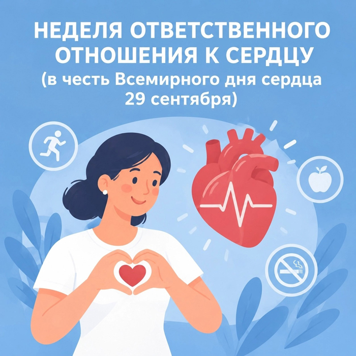 Неделя ответственного отношения к сердцу (в честь Всемирного дня сердца 29 сентября)