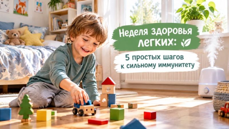 Неделя здоровья лёгких: 5 простых шагов к крепкому иммунитету