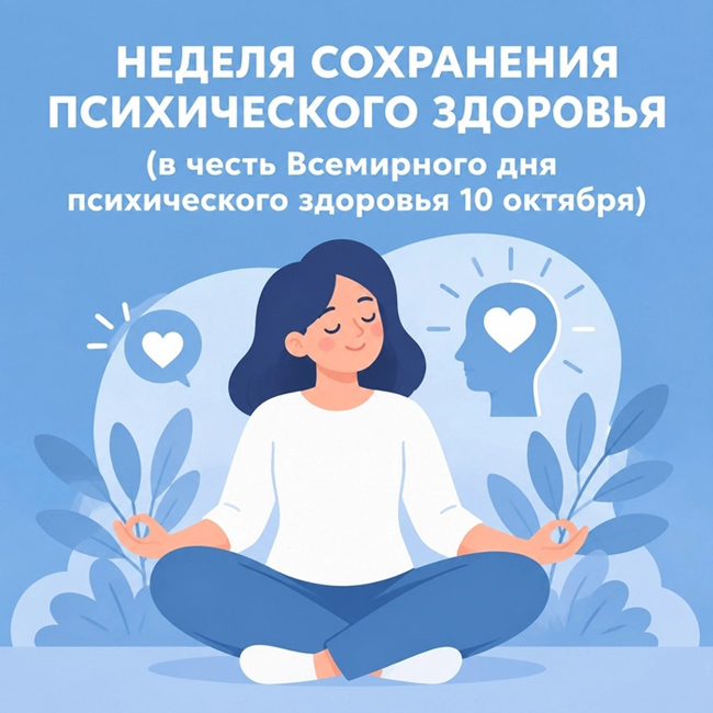 С 5 по 11 октября проходит Неделя сохранения психического здоровья