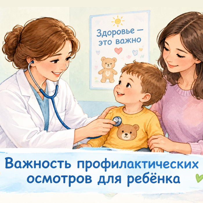 Важность профилактических осмотров для ребёнка